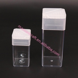 Plástico transparente a granel PS Square <span class=keywords><strong>Shaker</strong></span> 1,5 oz 4,5 oz Glitter <span class=keywords><strong>Shaker</strong></span> Botellas para embalaje Glitter - Product Image 1