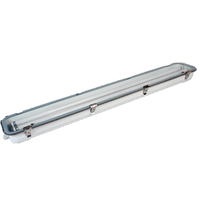 Luminaire tubulaire tri-preuve à DEL en acier inoxydable de 4 pieds pour l'éclairage industriel extérieur des entrepôts, des bateaux et de la marine