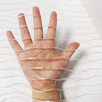 Filet en plastique solide biodégradable pour palettes en plastique