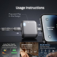 Chargeur de téléphone à charge rapide, mini format, 140W, charge complète, séparateur, compatible avec tous les appareils Type-C