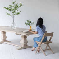 Table de salle à manger rectangulaire en chêne massif STG Industrial, style campagnard, 300 cm, sur mesure, 10 places, mobilier pour la maison