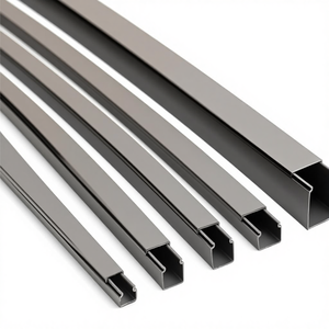 תעלות כבלים מיני מפלסטיק שחור MW Profiles 1M (3.28 רגל) - 15 מ\\\"מ X 10 מ\\\"מ, כיסוי לניהול כבלים, מיוצר בסין - Product Image 1