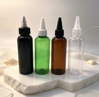 Bouteilles en plastique PET vides pour cosmétiques, 100 ml, 120 ml, 150 ml, pour huile capillaire, coloration capillaire, crème de soin de la peau, avec bouchon à vis.