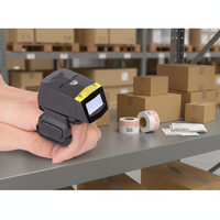 Escáner de Código de Barras CMOS Manos Libres con Guante, Motor Zebra SE4107, Industrial IP65 1D 2D USB para Inventario Hospitalario