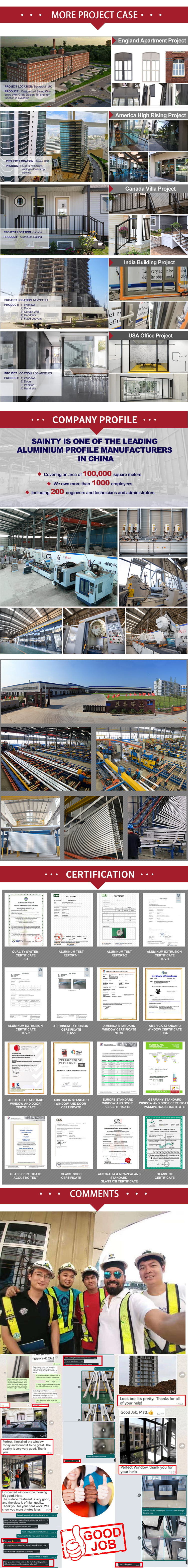 Quality certificated by Europe CE  aluminum glass  office partition