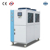 Refroidisseur d'eau industriel refroidi par air Honeywell R290/R32/R22/R410A/R134A/R407C/R404A, système 220V~480V 15HP