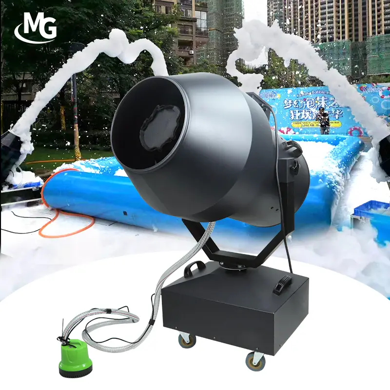 3000W Small Automatic Head Shaking Swimming Pool Party Foam Machine For Parties Outdoor Amusement DJ Stage Jet Foam Show