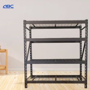 Abctools lưu trữ dọc kệ hiện đại Boutique bán buôn loại khay siêu thị màu đen lưu trữ giá nặng trọng lượng - Product Image 6