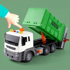 <span class=keywords><strong>Camion</strong></span> à ordures en alliage de jouet pour enfants, véhicule d'ingénierie simulé, modèle de voiture de jouet pour enfants pour l'éducation - Product Image 5