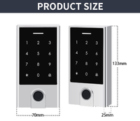 Contrôle d'accès intelligent pour porte avec lecteur d'empreintes digitales biométrique, carte RFID, sortie Wiegand, étanche IP66, autonome, un relais, avec application Tuya