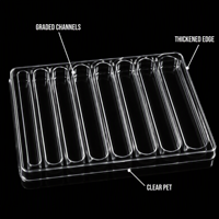Plateau en feuille de PET transparente et recyclable pour produits de quincaillerie, emballage de présentation ultra-transparent, boîte plastique personnalisée sous vide