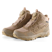 ESDY Chaussures de randonnée d'extérieur pour homme Chaussures d'alpinisme Bottes tactiques mi-hautes