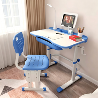 Table d'étude pour enfants, bureau d'écriture pour élèves du primaire, mobilier de classe réglable, ensemble scolaire