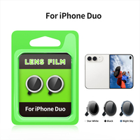 Protection d'objectif en verre à couverture intégrale Green Eagle Eye pour caméra de téléphone iPhone 16 15 14 13 12 11 Pro Max 17 Air 18 Fold