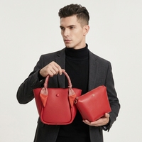 Ensemble de sacs à main pour femmes, sac à bandoulière en cuir PU grande capacité avec foulard en soie, sac fourre-tout souple pour femme, sac messager croisé