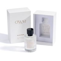 Impression personnalisée Blanc Premium 50 ml 50 ml Bouteille de Parfum Boîte d'emballage Cadeau avec Logo Insert en mousse