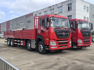 รถบรรทุกหนักตงเฟิง 30 ตัน รุ่นใหม่ 8x4 เครื่องยนต์ดีเซล พวงมาลัยซ้าย/ขวา แบบพื้นเรียบ สำหรับขนส่งสินค้า ขายตรงจากโรงงาน - Product Image 2