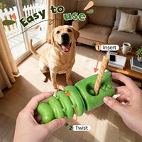 Tempat Penyimpanan Bully Stick untuk Pengunyah Agresif, Mencegah Tersedak, Cocok untuk Anjing Sedang dan Besar, Ukuran 0.2-0.79IN