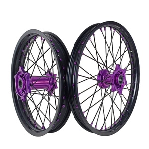 Juego de Ruedas de Motocicleta de Alto Rendimiento <span class=keywords><strong>ULB</strong></span> 7050T, Aleación de Aluminio Anodizado, para SX SXF 250 450, Repuesto - Product Image 2