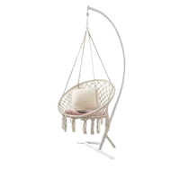 Hamac suspendu de haute qualité pour adultes, intérieur/extérieur, en coton, pour patio, ensemble de chaises balançoires, capacité 250 kg, toutes saisons