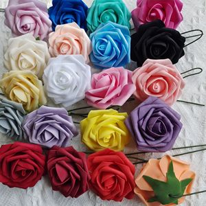 Oferta Especial: 25 Piezas/Bolsa <span class=keywords><strong>de</strong></span> <span class=keywords><strong>Flores</strong></span> Artificiales <span class=keywords><strong>de</strong></span> PE <span class=keywords><strong>de</strong></span> 8cm con Hojas y Tallos <span class=keywords><strong>para</strong></span> Decoración <span class=keywords><strong>de</strong></span> Pasteles <span class=keywords><strong>de</strong></span> Boda y Fiestas, <span class=keywords><strong>Flores</strong></span> Artificiales <span class=keywords><strong>de</strong></span> Espuma - Product Image 2