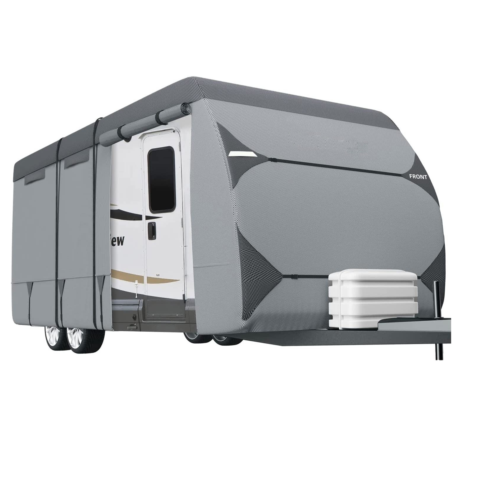 Ветрозащитный 7-слойный верхний чехол для кемпера от 14 до 16 дюймов с колпаком для языка