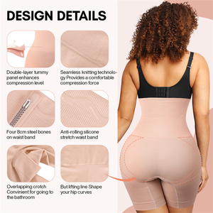 VENTE FLASH Shorts gainants personnalisés avec effet ventre plat et rehausseur de fesses, gainant sans couture, taille plus, vêtements de mise en forme - Product Image 4