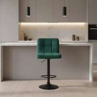 Meubles de salle à manger, tabourets de bar modernes de style nordique, fabrication sur mesure, chaise de bar en cuir avec pieds en acier, tabouret de bar pivotant