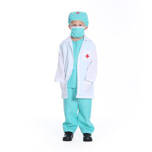 थोक पेशेवर प्रदर्शन लड़कों के बच्चों की सर्जिकल डॉक्टर नर्स वेशभूषा पॉलिएस्टर आरामदायक सांस लेने योग्य - Product Image 3
