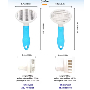 หวีแปรงขนสำหรับแมวสุนัขขนแปรงทำความสะอาดด้วยตัวเองโลโก้ตามสั่ง - Product Image 2