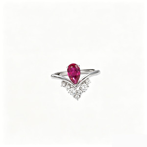 แหวนทับทิมเงินแท้ S925 ดีไซน์หรูหรา - Product Image 1