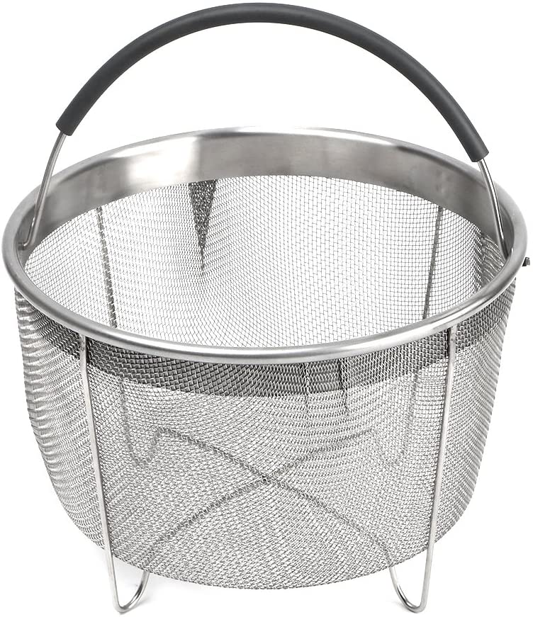Корзина для отпаривателя овощей из нержавеющей стали с ручкой для аксессуаров 6qt 8qt скороварка