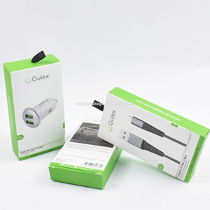 Fabricante personalizado caja de cartón <span class=keywords><strong>duro</strong></span> Cable Usb caja de embalaje con gancho - Product Image 2