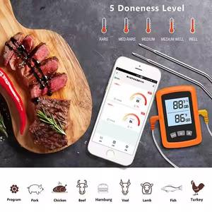 Factory Anti-slip Dual Probes Meat Thermometer Digital Smart <strong>Grill</strong> <strong>Instant</strong> Read Countertop Stand BBQ Thermometer Outdoor - Product Image 6