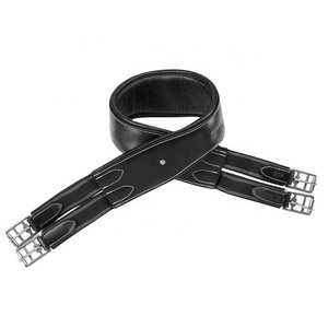Cinturón de cuero para caballo al por mayor para doma clásica en negro y marrón con accesorios premium, accesorios para caballos al por mayor - Product Image 1