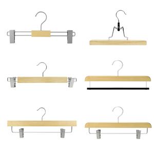 ไม้แขวนเสื้อพรีเมียม แข็งแรง ทนทาน พร้อมค<span class=keywords><strong>ล</strong></span>ิปหนีบแบบปรับได้ สำหรับกระโปรง กางเกงยีนส์ กางเกงขายาว  ขายดีจากโรงงาน  พร้อมโ<span class=keywords><strong>ล</strong></span>โก้ - Product Image 5