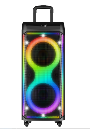 New Light RGB Design Exclusive Dual 8 Inch Audio Rechargeable Portable Battery Party Trolley Speaker