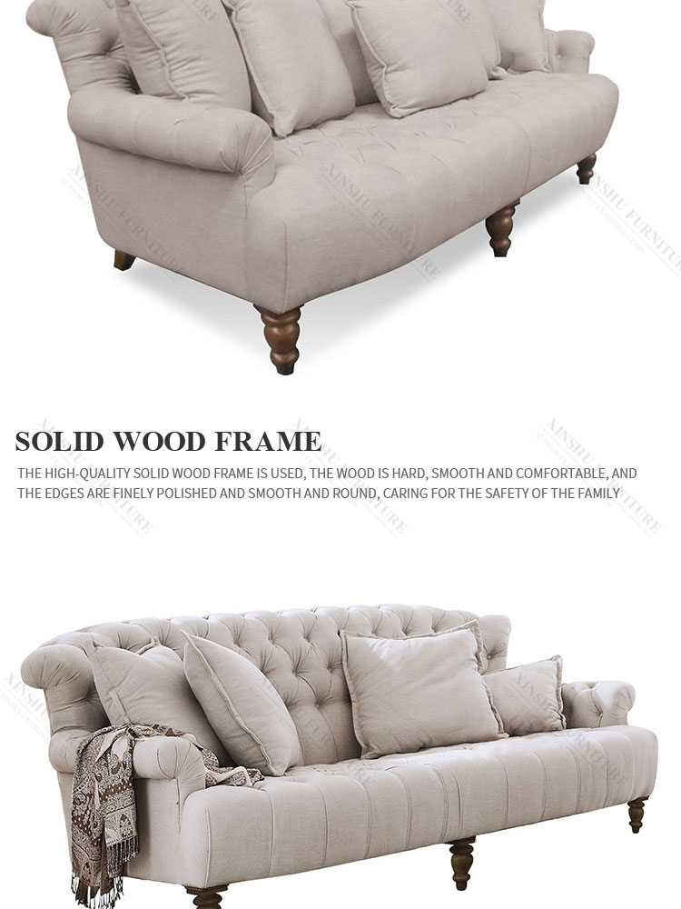 Nordic Style Fabric Sofa Modern Living Room L-shaped Sofa Technology Fabric High Rebound Sponge Sofa Home Set