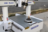Routeur CNC 5 axes avec broche rotative et table, commande Syntec/RichAuto, configuration à broche unique, personnalisation prise en charge