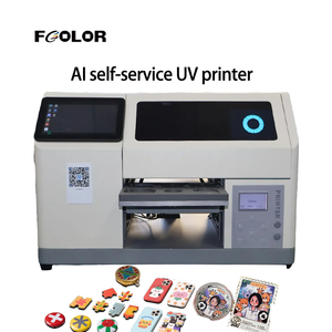 Imprimante UV LED intelligente FCOLOR Ai pour pièces commémoratives en libre-service, autocollants de réfrigérateur, imprimantes UV pour la location de objets culturels - Product Image 1