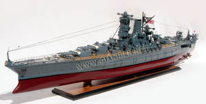 Modèle de bateau en bois de haute qualité YAMATTO, artisanal, cadeau original, livraison rapide depuis le Vietnam - Product Image 4