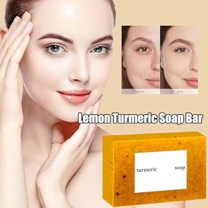 Sapone Artigianale al Limone, Curcuma e Acido Kojico, Barra Solida al Miele per Pulizia e Sbiancamento Ottimali per Tutti i Tipi di Pelle - Product Image 2