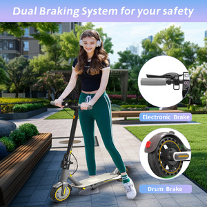 Monopattino Elettrico per Adulti, Motore da 350W, Pneumatici Solidi da 8.5'', E-Scooter Pieghevole per Pendolari con Sistema di Frenata Doppio e App - Product Image 3