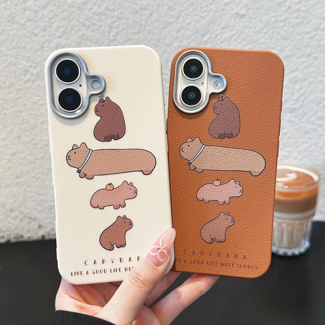 Cute Dog for iPhone 16 Promax Mobile Phone Case 14 Suitable for 15 Leather 13 Japan Korea 12 Soft Cover