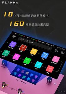 Unité d'effets de guitare électrique <span class=keywords><strong>FLAMMA</strong></span> FX-200 avec interface tactile Haut-parleur Fabriqué dans le Hunan Métal et plastiques - Product Image 4