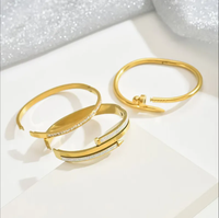 Bracelet Réplique AAA en Acier Inoxydable Or Diamant, Ne Se Décolore Pas, avec Tournevis à Clous