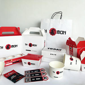 Scatola Personalizzata a Forma di Barca in Carta Avorio per Hot Dog, Vassoio per Waffle, Confezione in Cartone per Burger e Corndog con Coperchi - Product Image 5