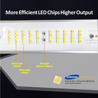 Ampoule LED de culture à spectre complet avec contrôle WiFi intelligent et minuterie pour plantes d'intérieur et tentes de culture