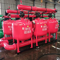Filtro de Arena y Agua Industrial de Acero al Carbono de Doble Tanque Automático con PLC, Alto Caudal de 30m3 por Hora