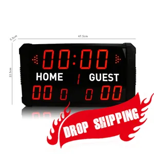 Elektronische Dart Sport Digital LED Outdoor Flip Solar Basic Anzeigetafel im Basketball